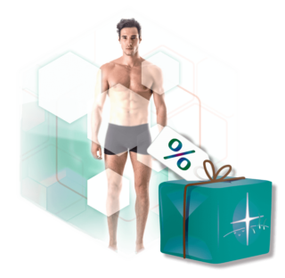 Körperregionen Mann Paket-Illustration