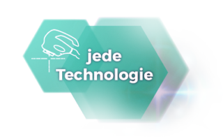 Technologie-Button petrol