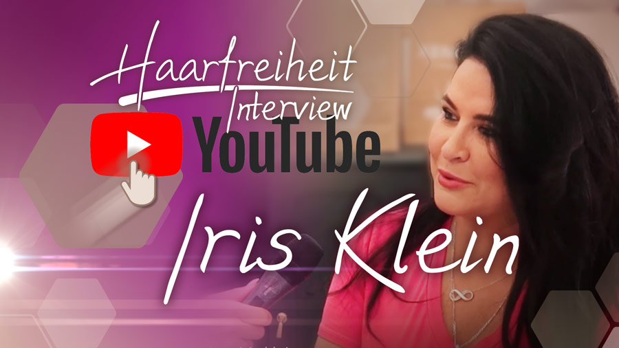 Youtube Video Linkbild Iris Klein Interview zur dauerhaften Haarentfernung bei Haarfreiheit