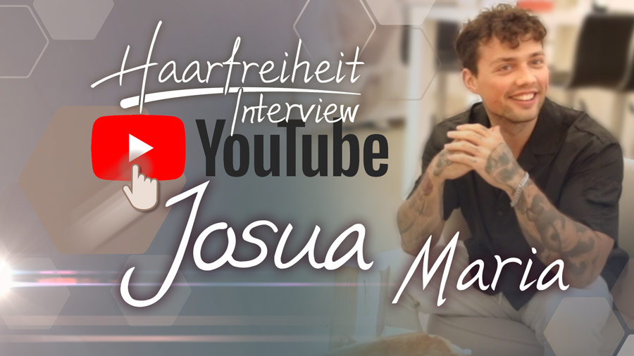 Youtube Video Linkbild Josua Interview zur dauerhaften Haarentfernung bei Haarfreiheit