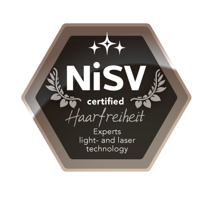 Certificate Badge Haarfreiheit experts for light and laser technology