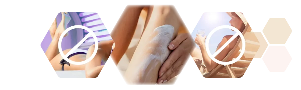 Before and after treatment photoepilation photos