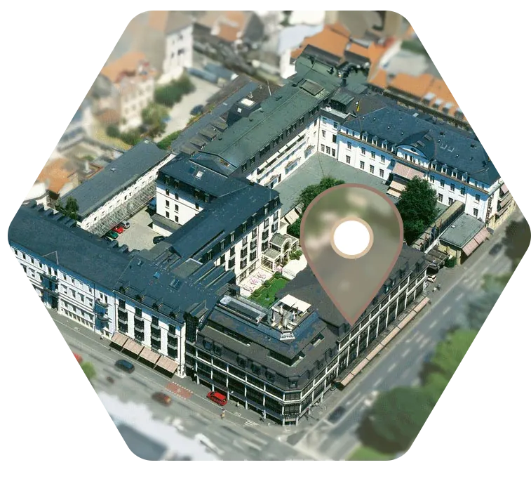 Location drone photo Kaiser-Wilhelm Anlage Heidelberg