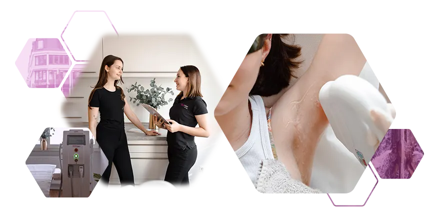 Permanent hair removal women with hair freedom Heidelberg armpit treatment