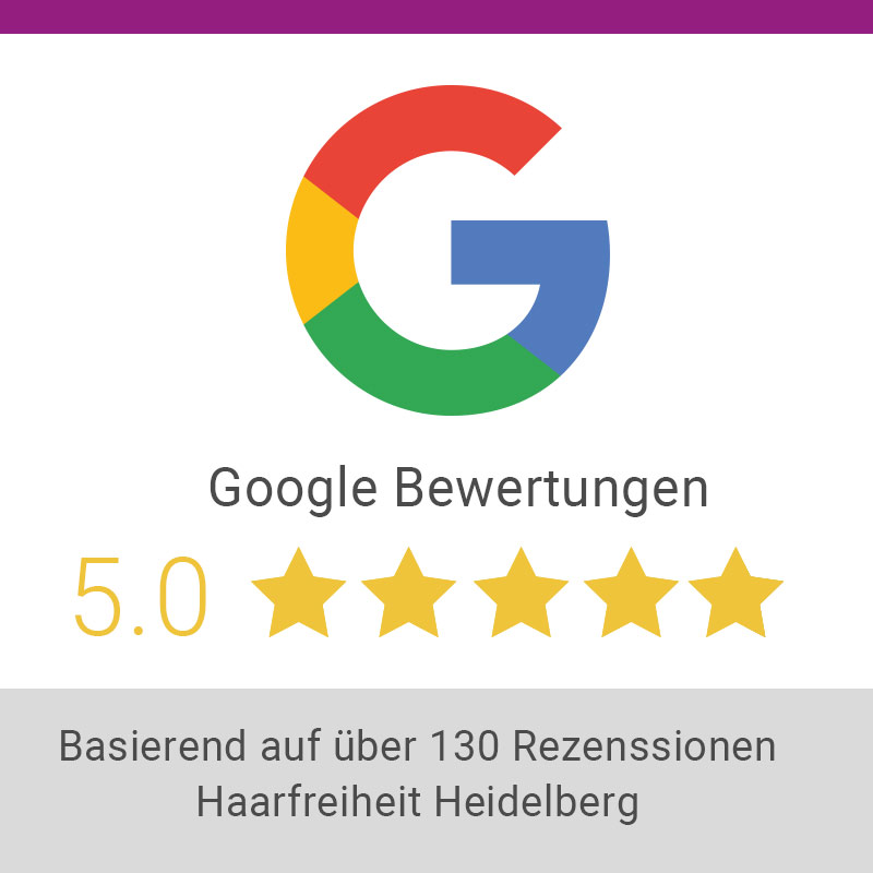 Google Bewertungs Batch 5.0 Haarfreiheit Heidelberg Sept 25